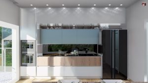 Scopri di più sull'articolo Cucina minimale a tutt’altezza – spazio aggiuntivo e design